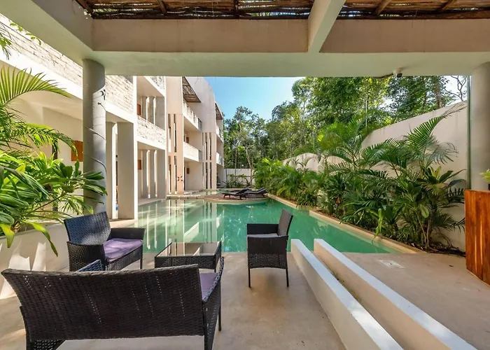Lux 1 Bedroom With Rooftop Pool In Jungle At Paraiso Сasa de vacaciones Tulum