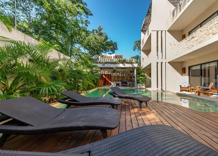 Lux 1 Bedroom With Rooftop Pool In Jungle At Paraiso Сasa de vacaciones *